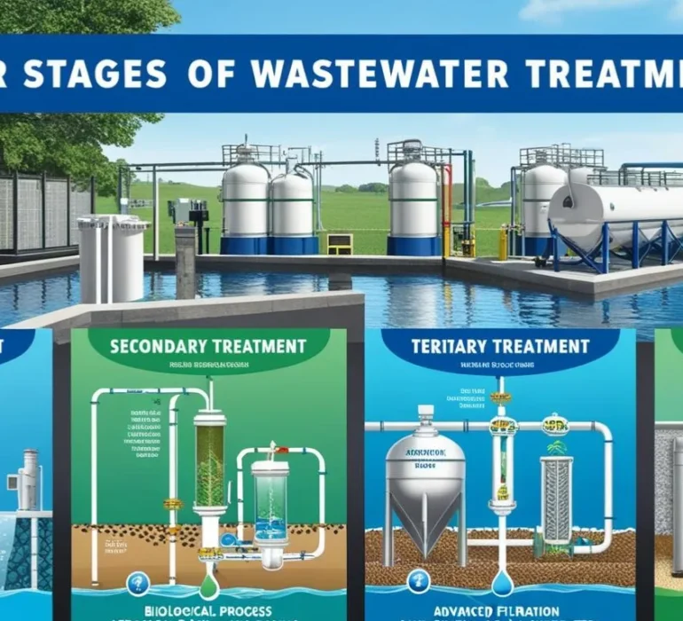 Four Stages of Wastewater Treatment