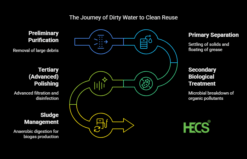 The Journey of Dirty Water to Clean Reuse visual selection Modern Sewage Treatment Plants: Your Essential Guide to Advanced & Sustainable Wastewater Solutions
