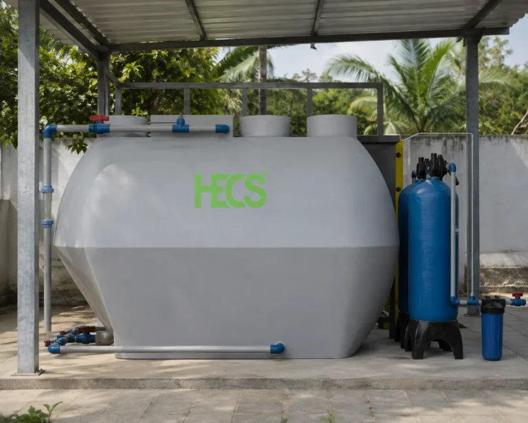 HECS X-FLUENT compact packaged ETP installed under a canopy